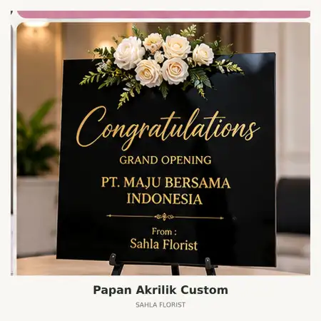 Papan Bunga Akrilik Kulon Progo